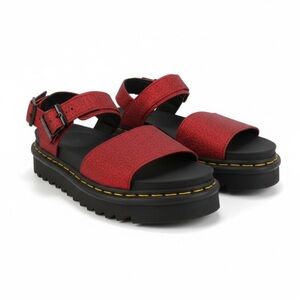 Dr. Martens Glittery Red Sandals Sz 8